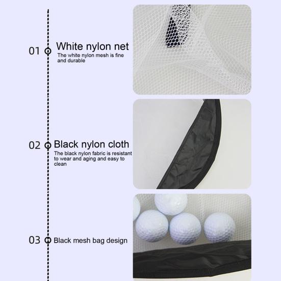 Golf-Chipping-Übungsnetz, Präzisions- und Schwungtrainer, Chipping-Pitching-Käfigmatte, tragbares Golf-Übungsnetz für drinnen und draußen, Golf-Zieltraining