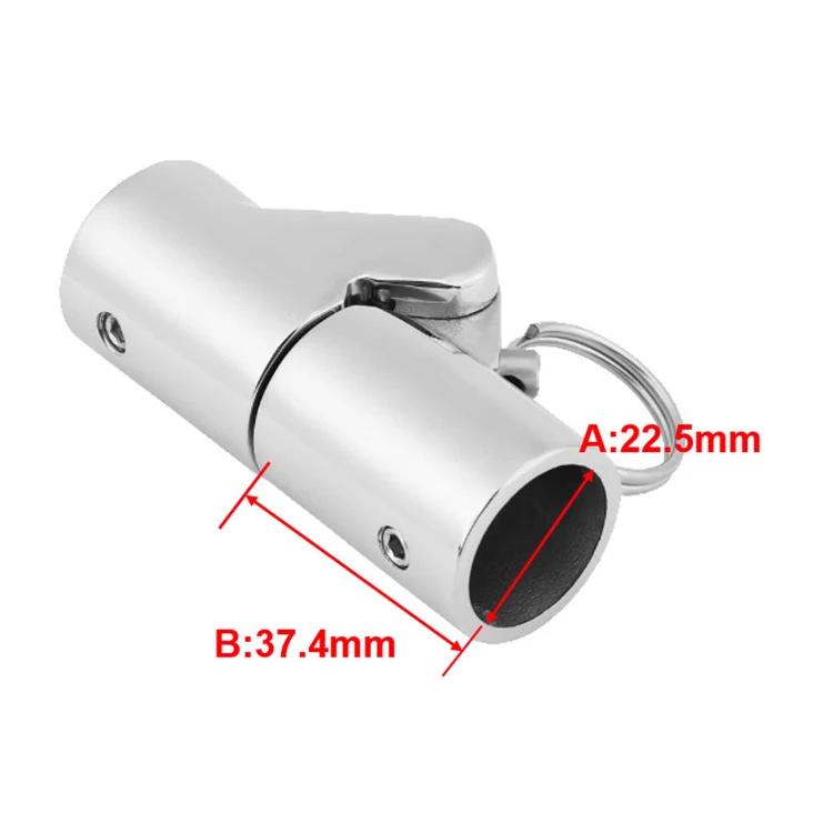 316 Stainless Steel Folding Swivel Coupling Tube Pipe Connector Boat Fitting Yacht Coupling Pipe Connector Tip Bimini Tops Flag 22mm