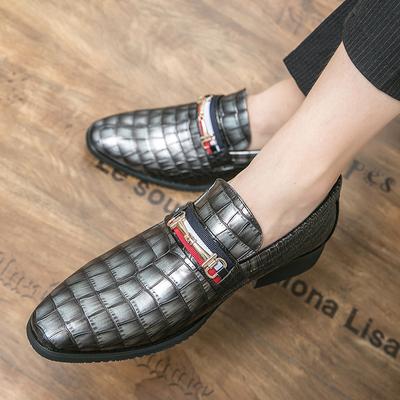 Fashion Italy Pointed Leather Shoes Men Casual Shoes Autumn Leather Loafers Office Shoes for Men Driving Moccasins Comfortable Slip On