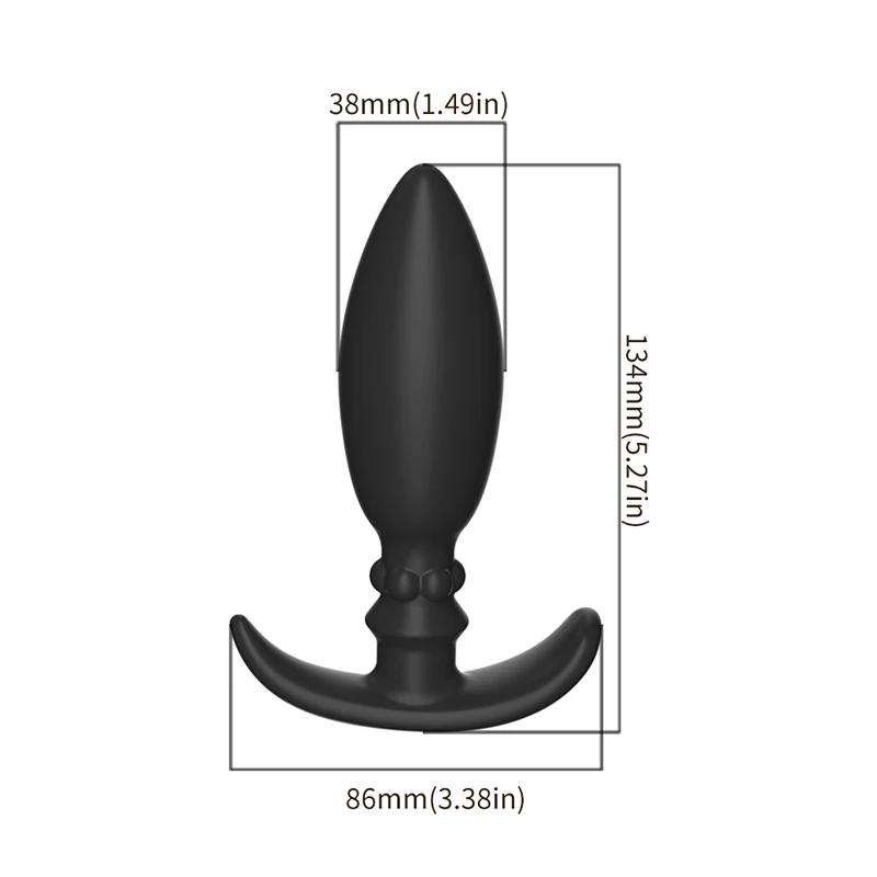Silicone Metal Rolling Bead Anal Plug Wearable Butt Plug Stimulation Anus Masturbator G-Spot Massage Bdsm Sex Toys for Man Women