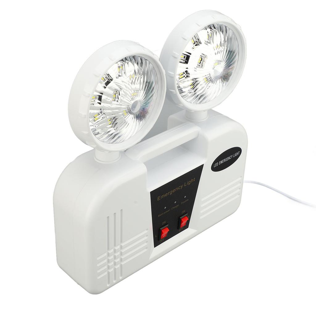 Emergency Light 2 Head Bright  White 9W LED Emergency Lighting  for Office Business