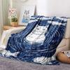 Artistic Cats  Print Flannel Blanket, High quality Comfortable for All Seasons, Home Decor, Warmth and Comfort