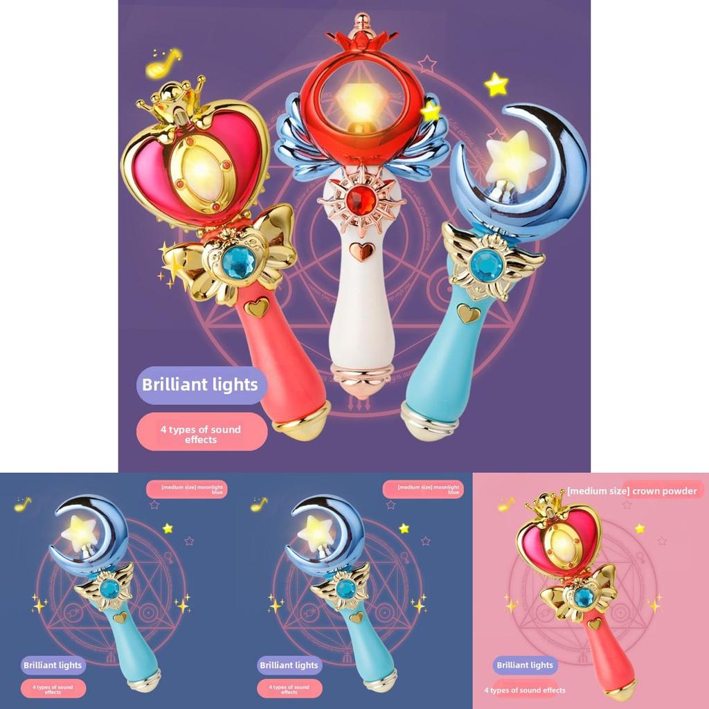 Glittering Fairy Magic Wand With Sound And Led Light For Childrens Party