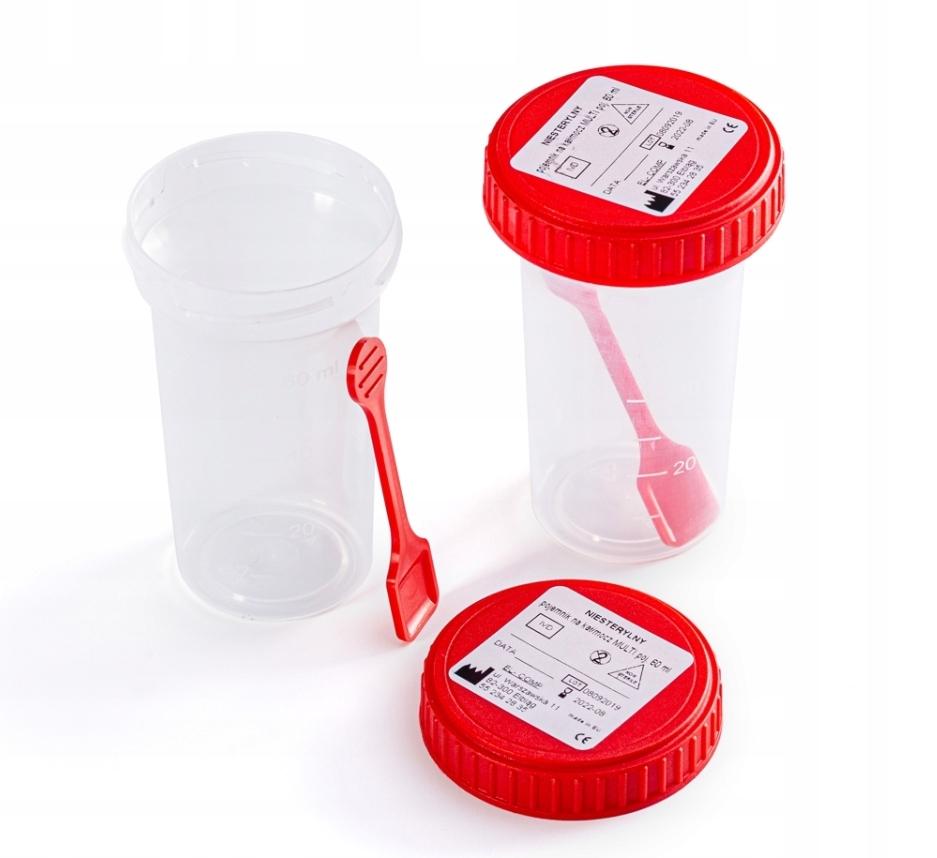 60ml Single-Use Non-Sterile Specimen Collection Container - Individual Pack