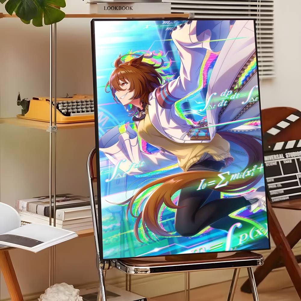 1 szt. Agnes Tachyon U-Uma Musume Plakat Naklejka Druk Wodoodporna Sztuka Ścienna Do Salonu Sypialni Wystrój Domu
