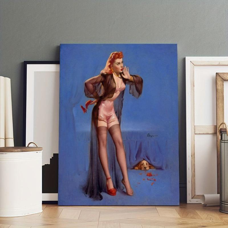 Pin-Up Girl Blechschilder, Garage Werkstatt Metalldekor 20x30cm