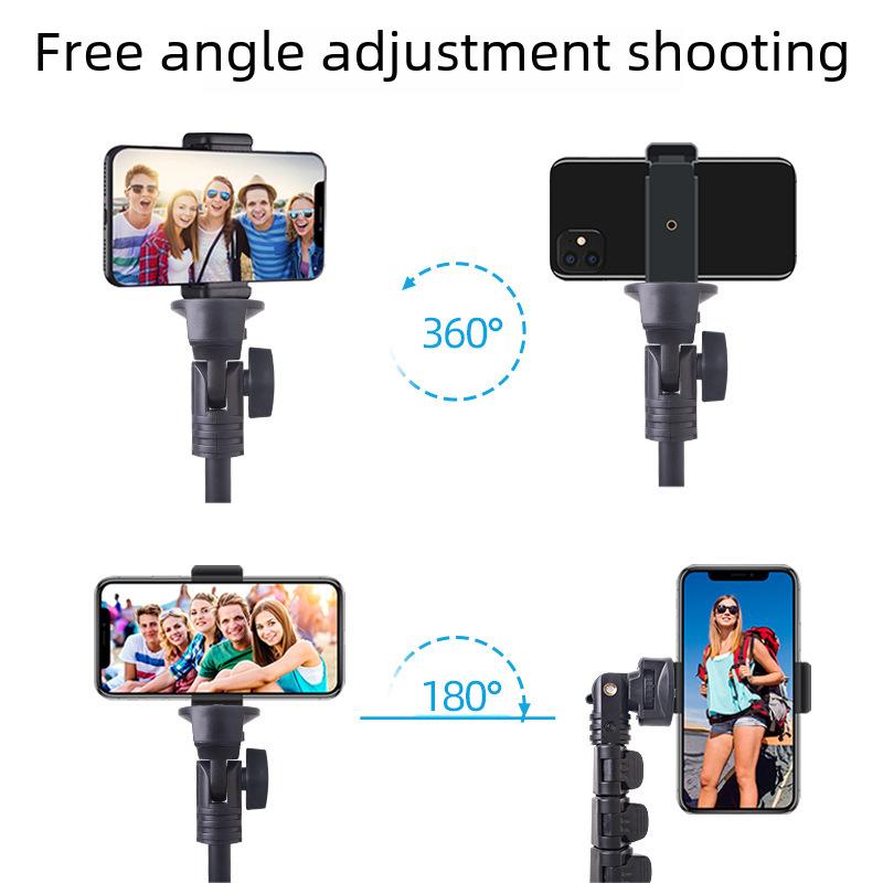 "1.6m Portable Integrated Selfie Stick Tripod for Mobile Photography"