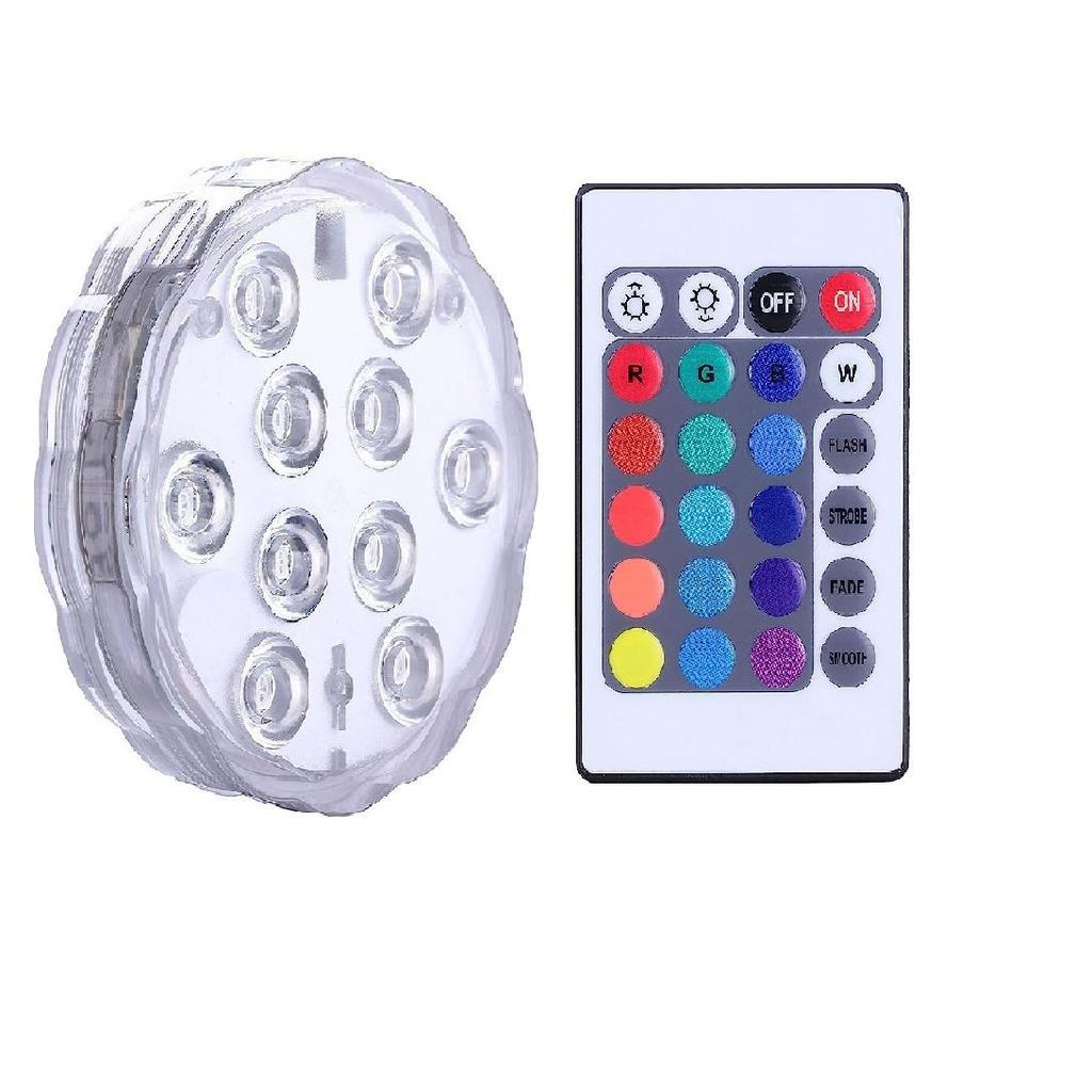 Underwater LED Remote Control Aquarium Light - Multicolor Atmosphere for Fish Tanks and Bathtubs