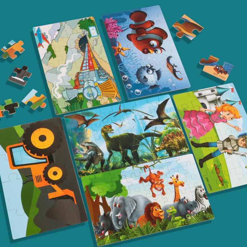 

60-Piece Wooden Jigsaw Puzzle: Children s Educational Toy for Early Learning
