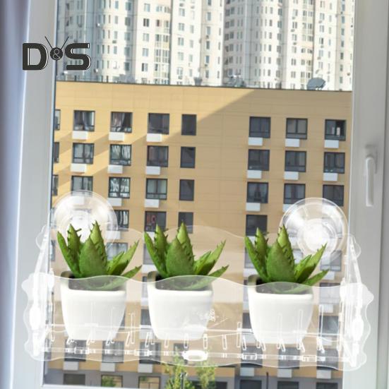 Aquarium Plant Holder Hanging Fish Tank Plant Pot with Suction Cups Clear Acrylic Aquatic Planter Cup Flower Rack