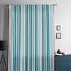 Aqua Stripes Sheer Curtain Minimalist Tulle Voile For Bedroom Kitchen Living Room Window Treatment Decor
