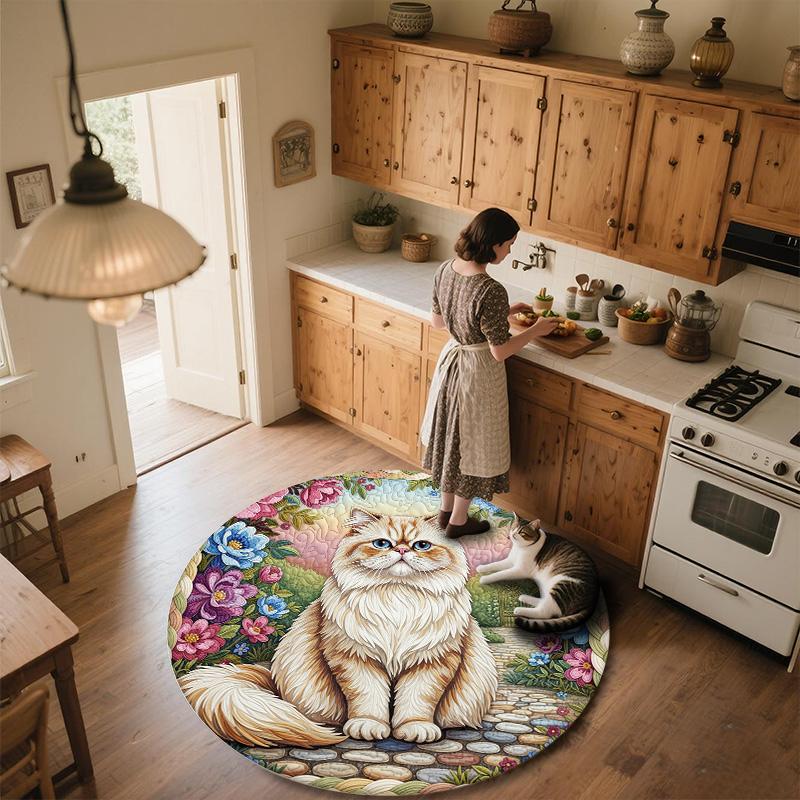 Textile Fabric Animals,Round Area Rug,Carpet Rug for Living Room Bedroom Sofa Playroom Decor,Non-slip Floor Mat