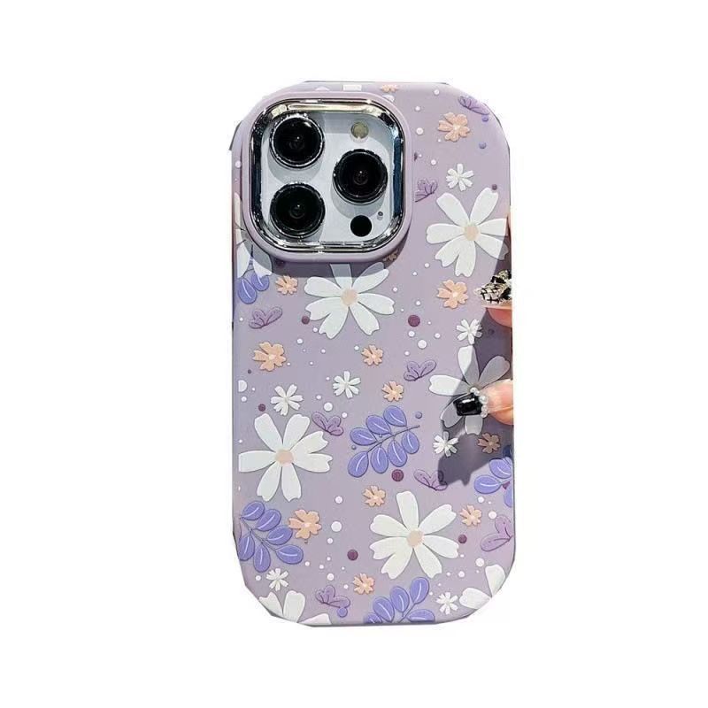 Dopamine floral application Apple 16pro mobile phone case iphone15 Huawei mate60 foreign trade case