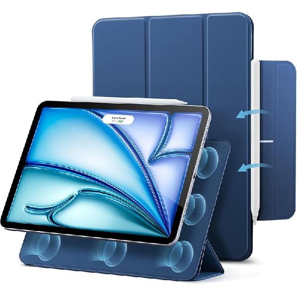 ESR for iPad Air 11 Inch Case M3/M2 (2025/2024), iPad Air 5th/4th Gen (2022/2020), Powerful Magnetic Attachment, Slim Trifold Stand Case, Auto