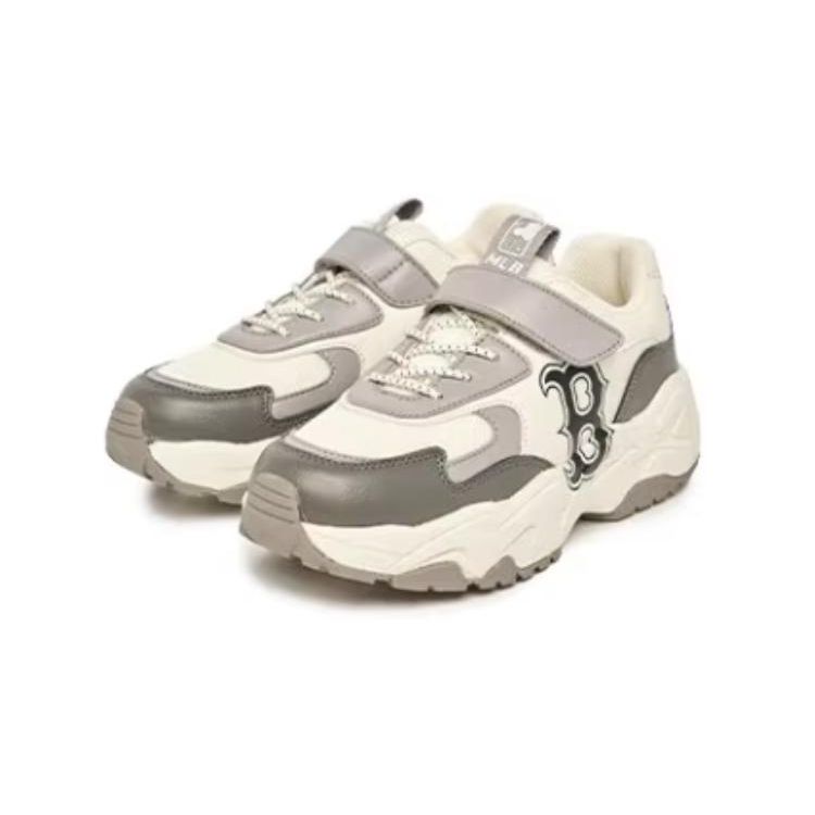 MLB Big Ball Chunky Comfortable Versatile Durable Low-Top Casual Shoes Kids Sneaker Gray 7ASHC313N-43GRS