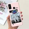 For Tecno Spark 6 Go Case KE5j KE5k Cute Astronaut Cat Night View Cover Liquid Silicone Phone Cases For Spark 6GO Bumper Fundas