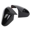 Car Rearview Mirror Cover Side Glass Mirror Trim Carbon Look
