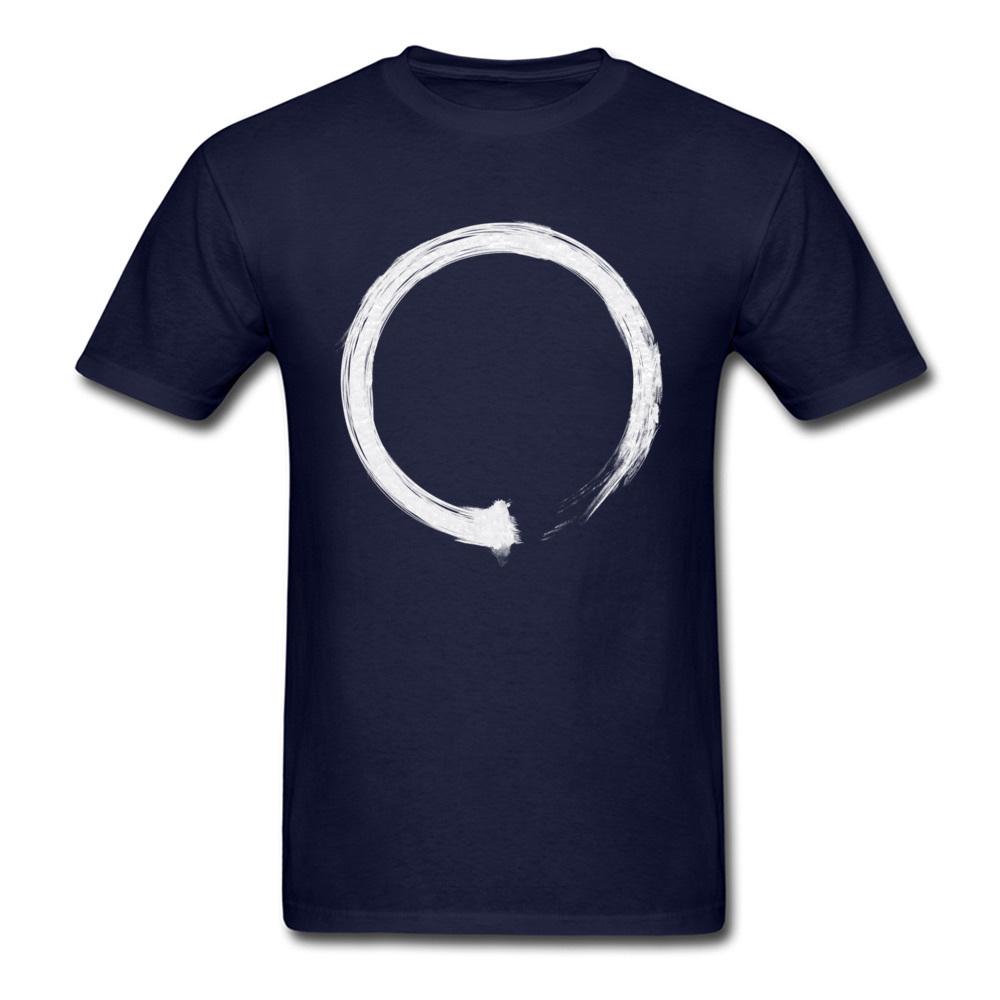 ZheXiong TEE Zen Enso Wit T-shirt Voor Mannen Zwart T-shirt Minimalistisch T-shirt Hoge Kwaliteit Katoenen Kleding Op Maat Chinese Stijl Tops T-shirts XL 4XL