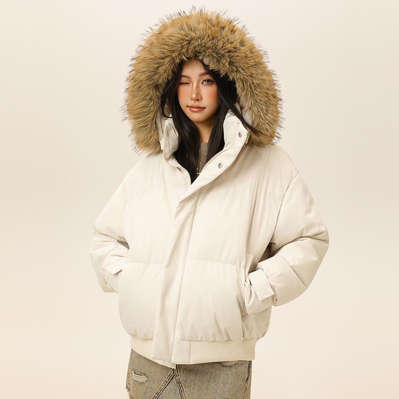 

Мужское Женское Хлопковое Пальто Женские Зимние Парки с Капюшоном Меховой Воротник Утепленное Теплое Верхнее Пальто Хлопковое Пальто Мужские Уличные Парки 2XL