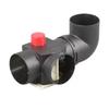 New 1Pcs T Branch Splitter Pipe Joiner Connector 90mm To 75mm Valve Flap Adjustable Air  Heater Vent Ducting For Car Truck