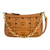 Delmy Visetos Monogram Kette Schultertasche Mini Damen Schultertasche Cognac MWSBAER01CO001