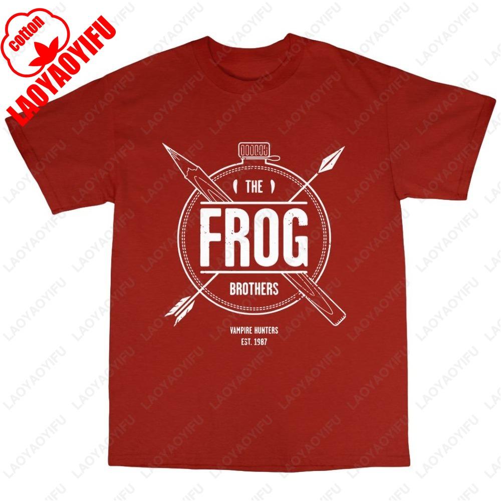 The Frog Brothers TShirt Cotton Boys Lost The Tribe The Thirst Vampires Summer Fashion Classic High Quality Cotton Letters Tee S