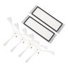 Vacuum Filter Side Brush Set Effective Cleanup   Performance   Life ABS Rubber for S50 S51