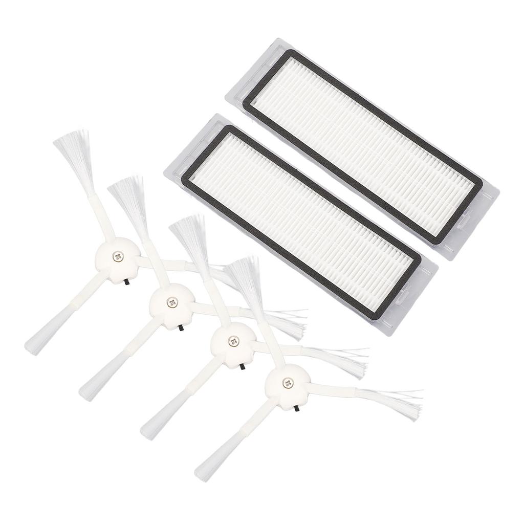 Vacuum Filter Side Brush Set Effective Cleanup   Performance   Life ABS Rubber for S50 S51