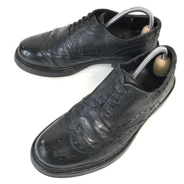 

Lloyd Vintage Leather Wingtip Dress Shoes Black Size 40 6F 25.0cm Made in Germany