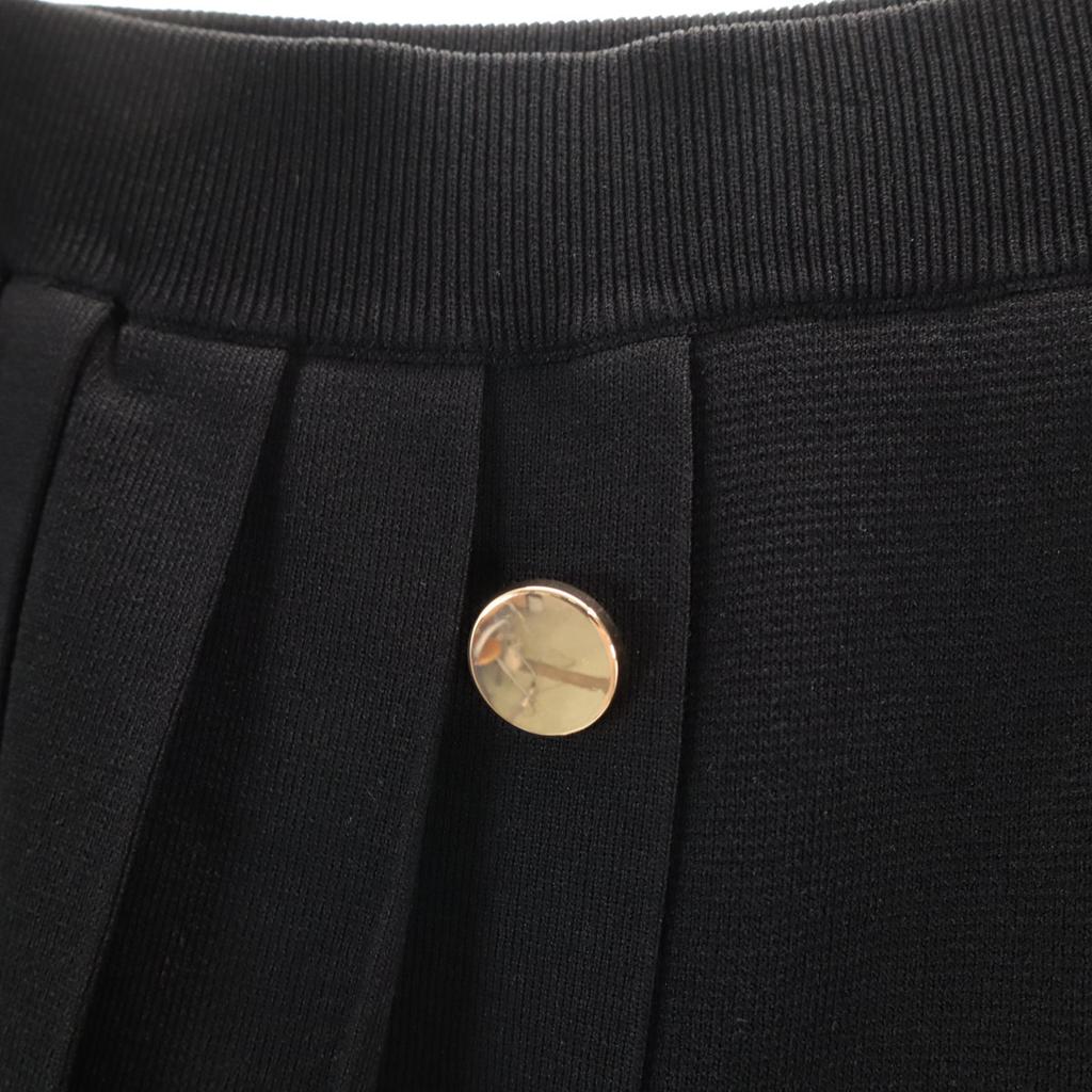 Schoonheidsproducten GRACE CLASS Middellange gebreide geplooide rok 38 zwart Dames Gebruikt