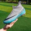 Men FG New Football Boots Society Cleats Tenis High Quality Training Sports Male Soccer Shoes Long Spikes Ankle Football Shoes
