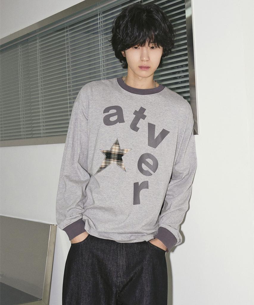 TRAVEL Check Big Arte Long Sleeve Grey