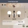 French Vintage 3-Head Full Spectrum Pendant Light