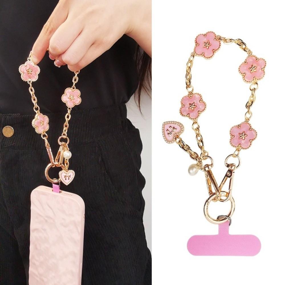 Flower Cell Phone Chain Pendant Mobile Phone Lanyard Jewelry Gift Mobile Phone Strap New Year Gift