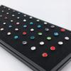 60 Stück Mode L-Form Strass Kristall Edelstahl Nasenpiercing Ohrknochen Damen Hypoallergen Körper Schmuck Piercing