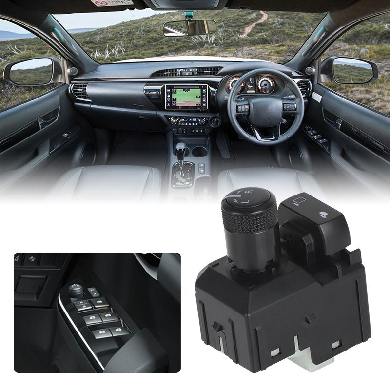 Front Right Side Folding Rearview Mirror Adjust Switch For Toyota Hilux Fortuner 2015-17 Fortuner 2005-2014 Right Hand Driver