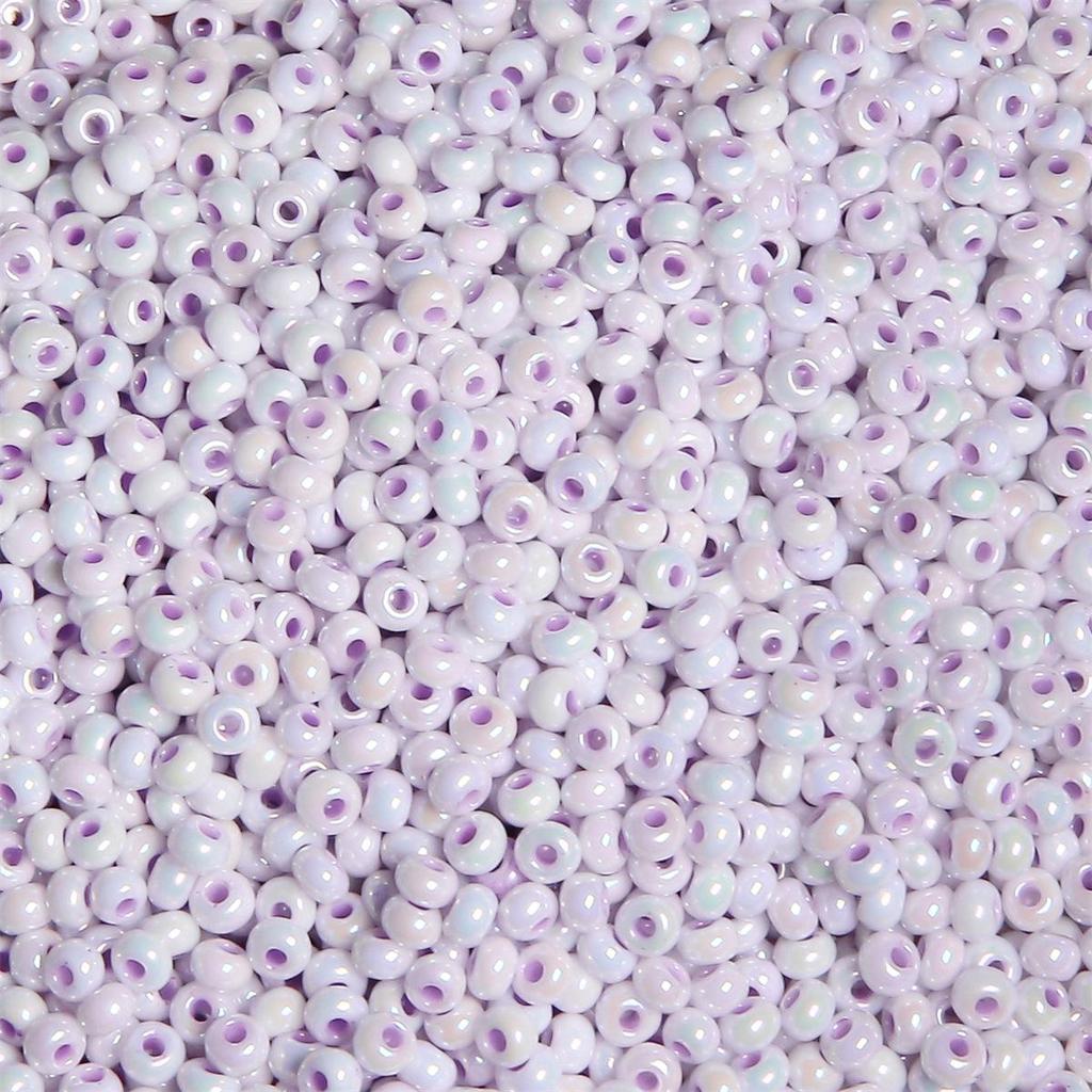 Iriserende porselensfrøperler: 2/3/4mm Ensfarvet, Ideell for DIY Armbåndslaging