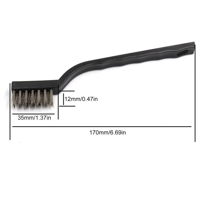 Steel Wire Brush Aquarium Algae Cleaning Brush Nylon Brush Aquarium Cleaner Fish Tank Stain Cleaning Tools Accessories 3pcs/pack