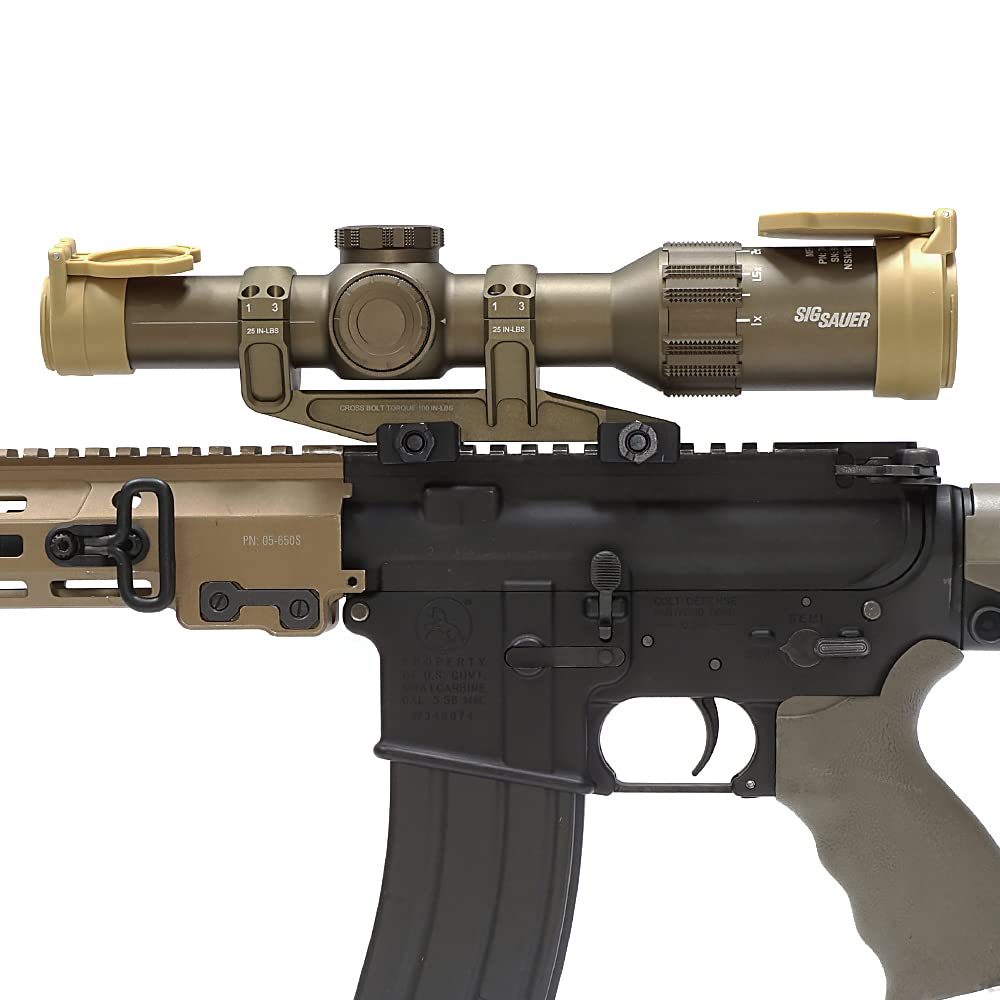 Evolution Gear NIGHTFORCE Ultra Mount 1.54" High Scope Mount Replica, 30mm Diameter, Hard Anodized 6068 Aluminum, Dark Earth