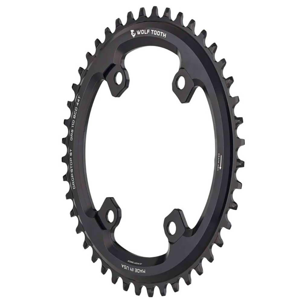 Wolf Tooth 110 BCD Asymmetric Chainrings for GRX Cranks ST 40T Saddle 4-Bolt Drop-Stop