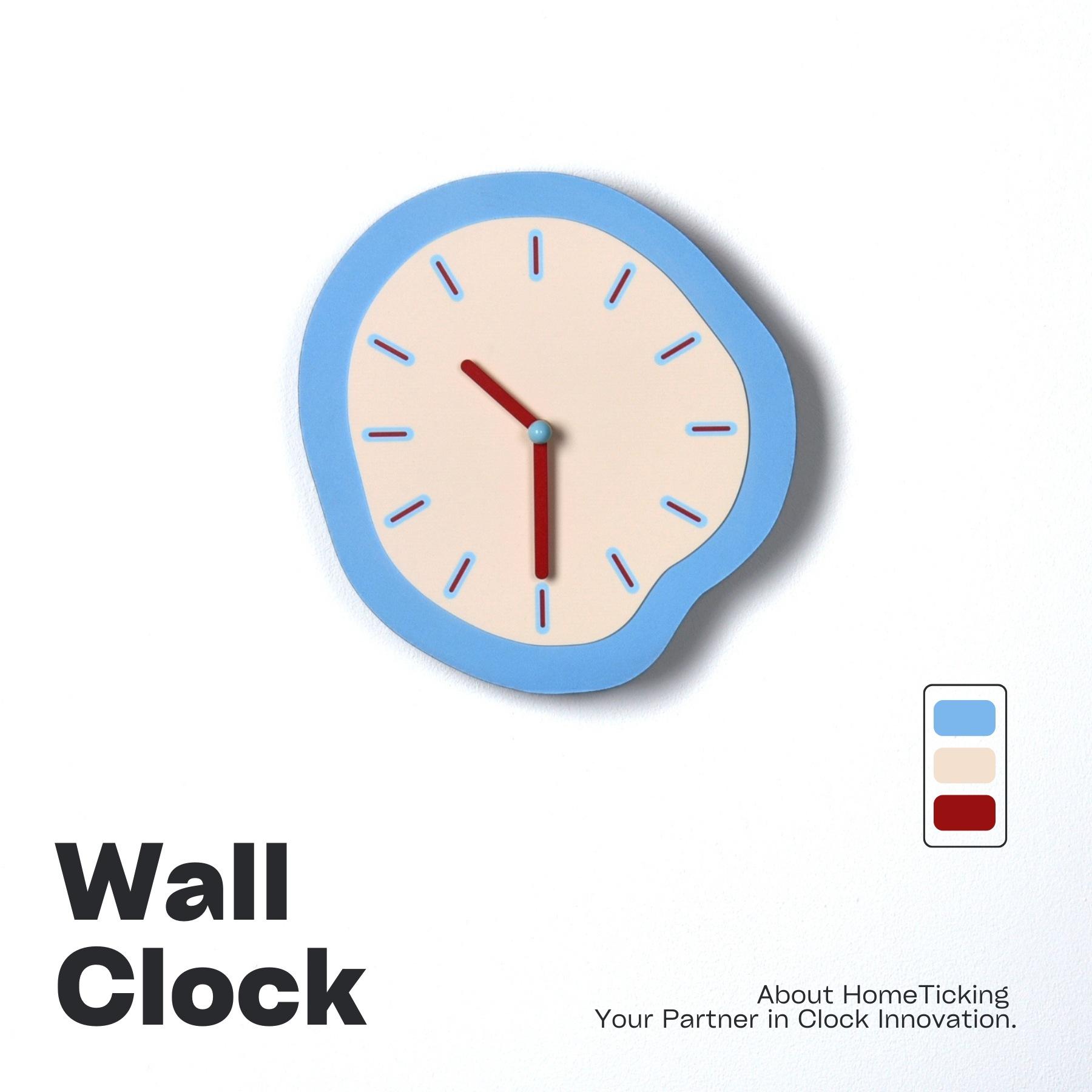 

Nordic Wall Clock Light Luxury High-end Clock Wall Hanging Modern Simple Clock Living Room Silent Punch-free Quartz Clock SC4-14-B without swing