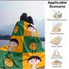 1pc Chibi Maruko Chan Cozy Print Blanket Lightweight Warm Flannel Throw Blanket For Sofa, Bed, Living Room