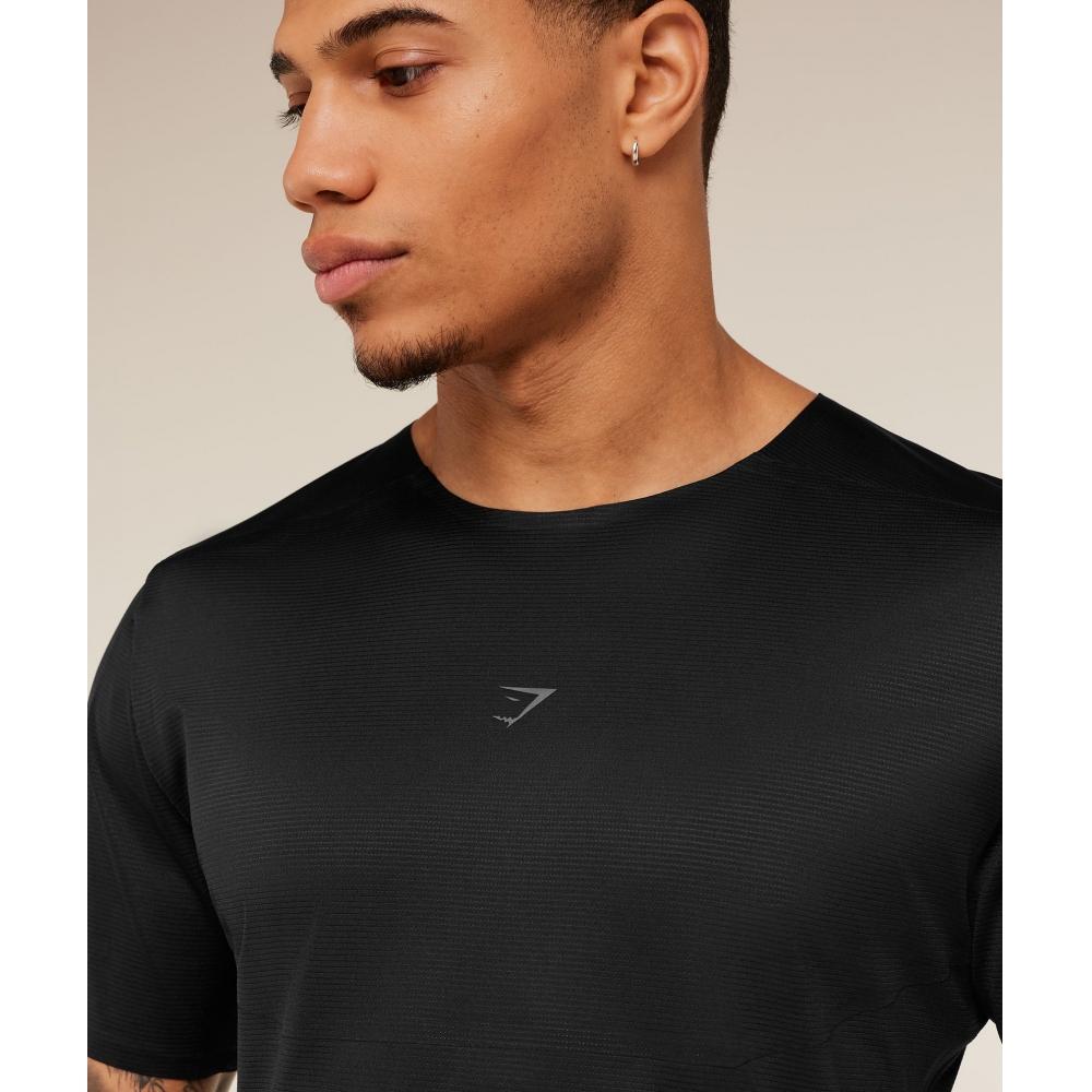 Gymshark Running EliTe T shirT Black A2b4d Bb2j