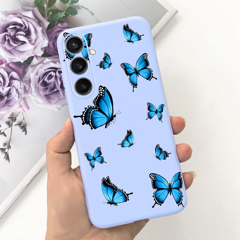 For Samsung Galaxy A55 Case Pretty Cartoon Girls Sunflower Cover Soft TPU Phone Case For Samsung A15 A25 A35 A55 5G Fundas Coque