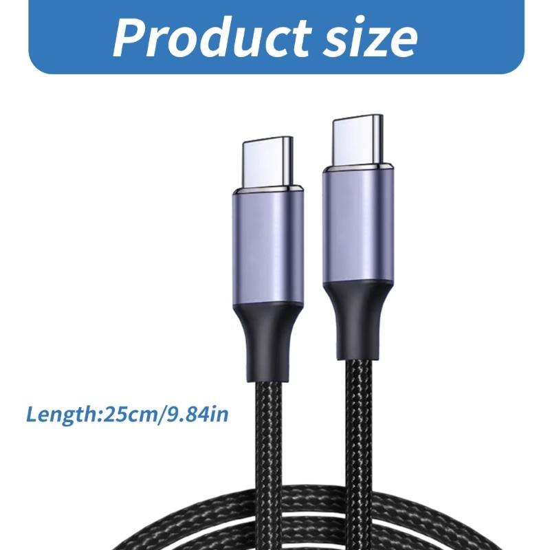 100W USB C to USB C Charging Cable Type C Charging Cable Fast Charging Cable Data Transfer 480Mbps for Phone Tablet