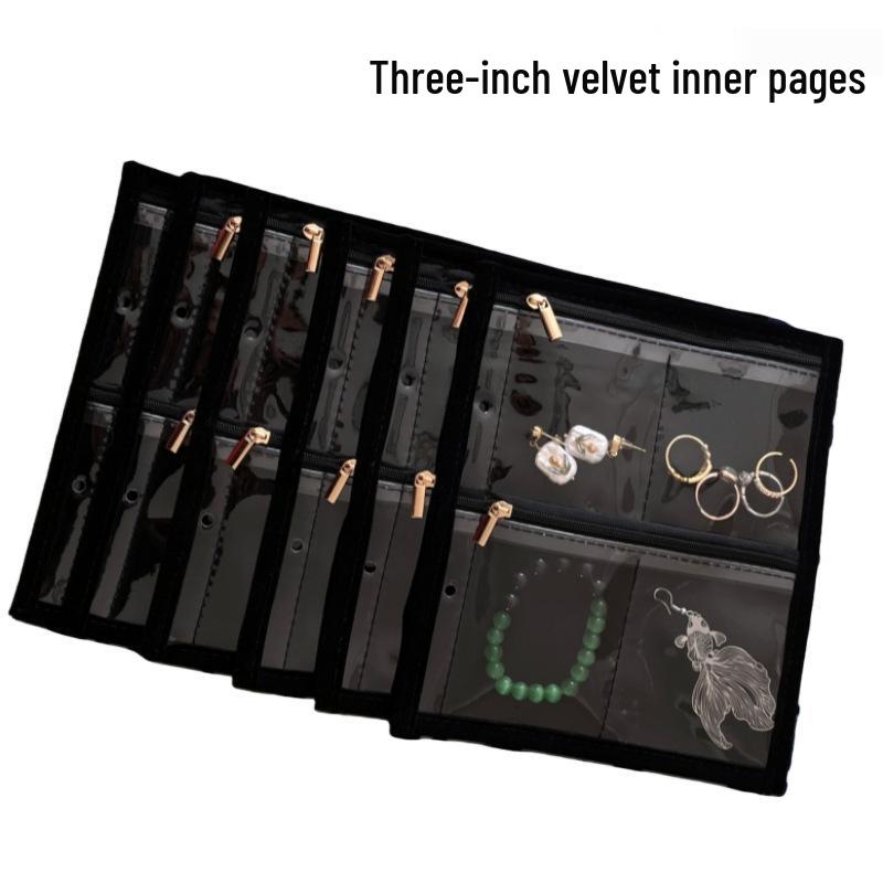 Large Capacity Transparent PVC Jewelry Organizer – Loose-leaf Travel Bag for Gold Jewelry Storage