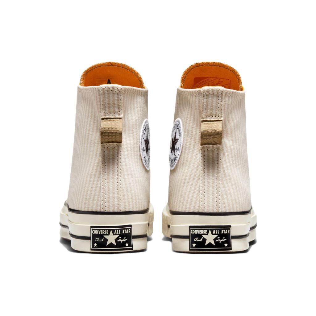 Converse Chuck 70 High Crafted Stripe Sneakers Unisex Tan Desert-Sand Egret A00473C