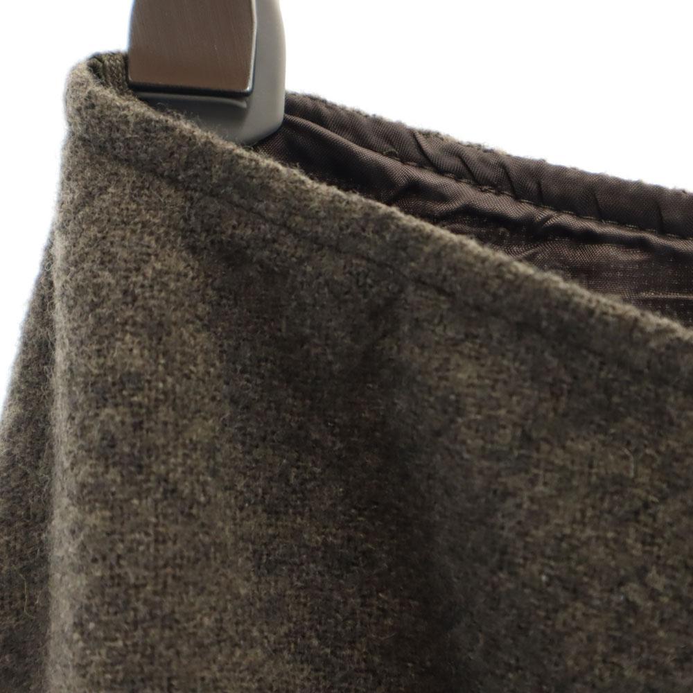 MAX MARA WEEK END LINE Virgin Wool Brand Knee Length Skirt 36 Brown Women Used