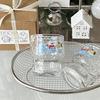 Christmas Snowman Glass Cup Set