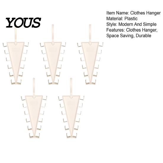 Durable Clothes Hanger Double-Sided Hanger, with 12 Hooks Open Hook Design, V-Shape Vertical Easy Access Organizer, for Shirts Hats Belts Scarves